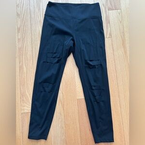 ZYIA Black Slash Leggings